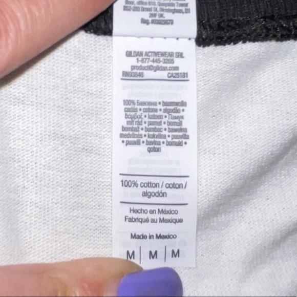 NWOT Maroon 5 Unisex White & Black Raglan Concert 2021 Shirt Size Medium - Picture 5 of 5